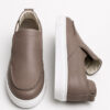 Sneakers slip en cuir pure