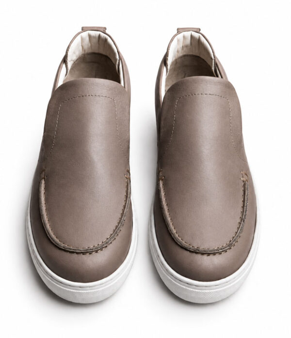 Sneakers slip en cuir pure